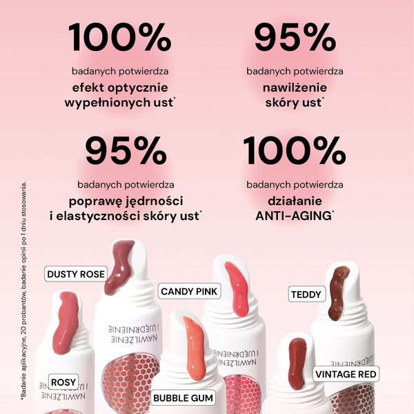 Peptydowy tint do ust, Nawilżenie i Ujędrnienie, 210/Candy Pink 