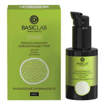 Peeling kwasowy odblokowujący pory z 15% AHA, 2% BHA 